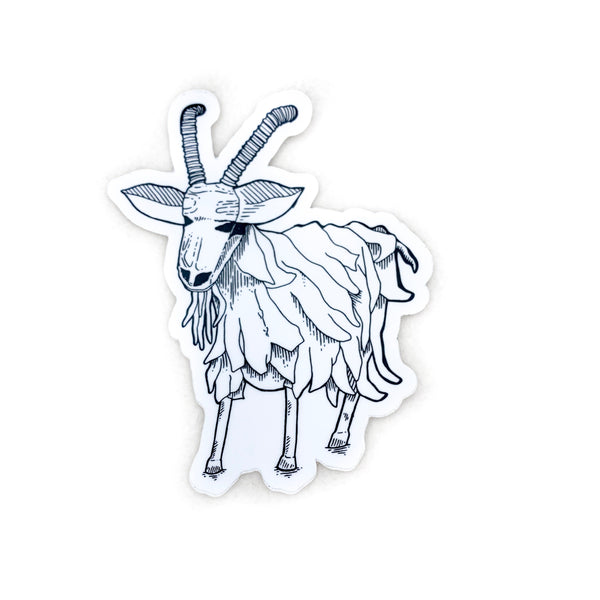 Spokane Garbage Goat - Cut Magnet