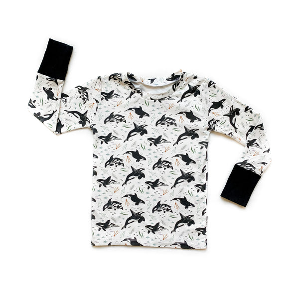 Toddler Orca Whale Long Sleeve Shirt