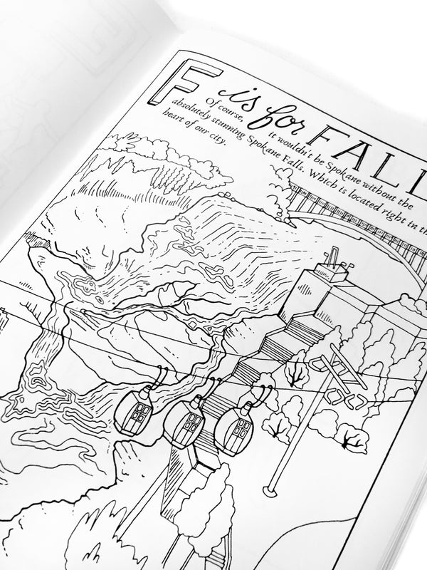 Spokane Alphabet Coloring Book - Digital Copy