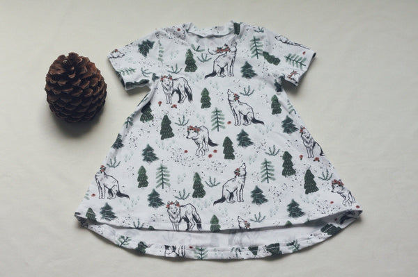 Children's Wolves in the Woods Tunic Dress