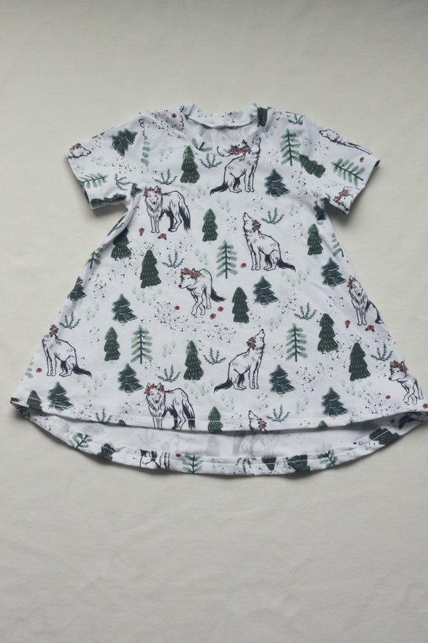 Children's Wolves in the Woods Tunic Dress