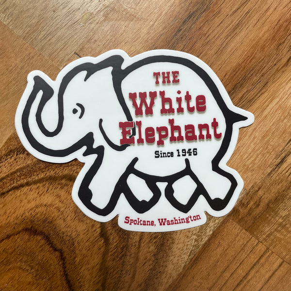 The White Elephant Sticker Sticker