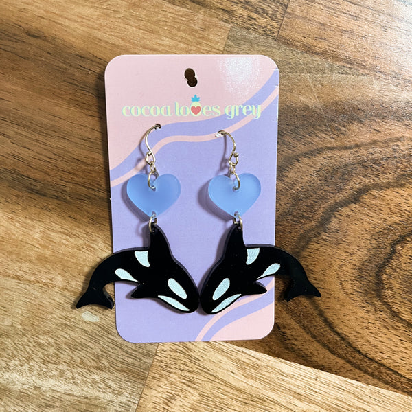 Orca Whale Earrings