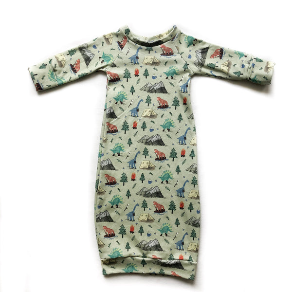 Baby Camping Dino Gown