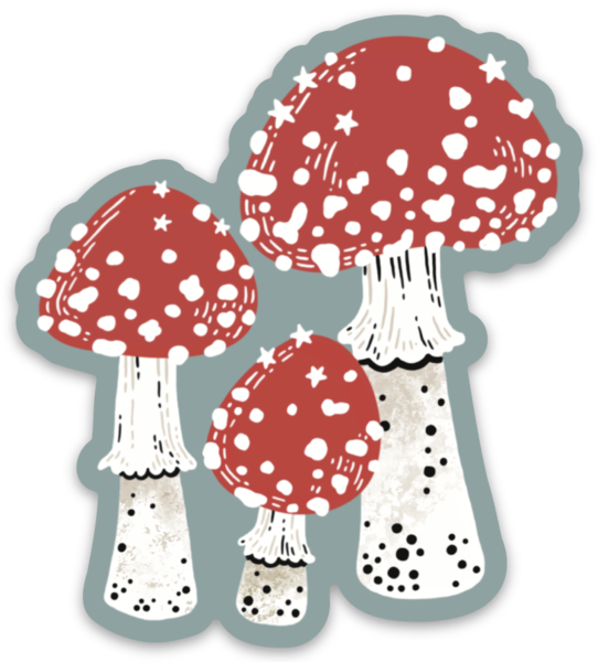 Amanita Muscaria Mushroom Sticker