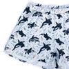 Women's Orca Whale High-waisted Shorts