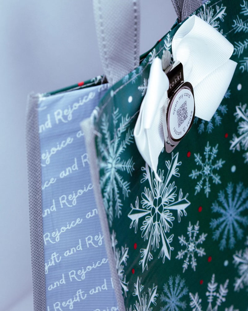 Snowflakes - QR Card + Gift Bag