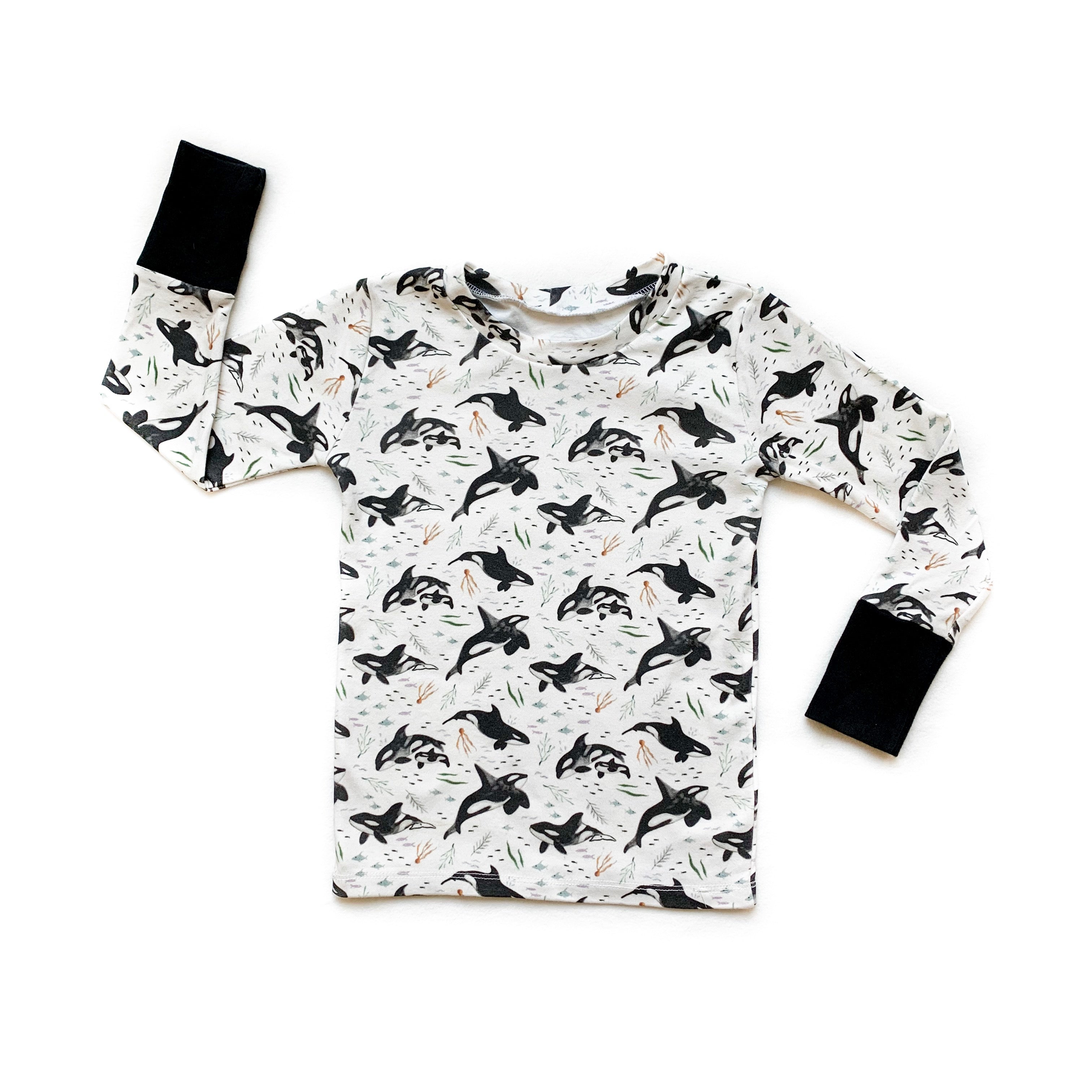 Kids Orca Whale Long Sleeve Shirt