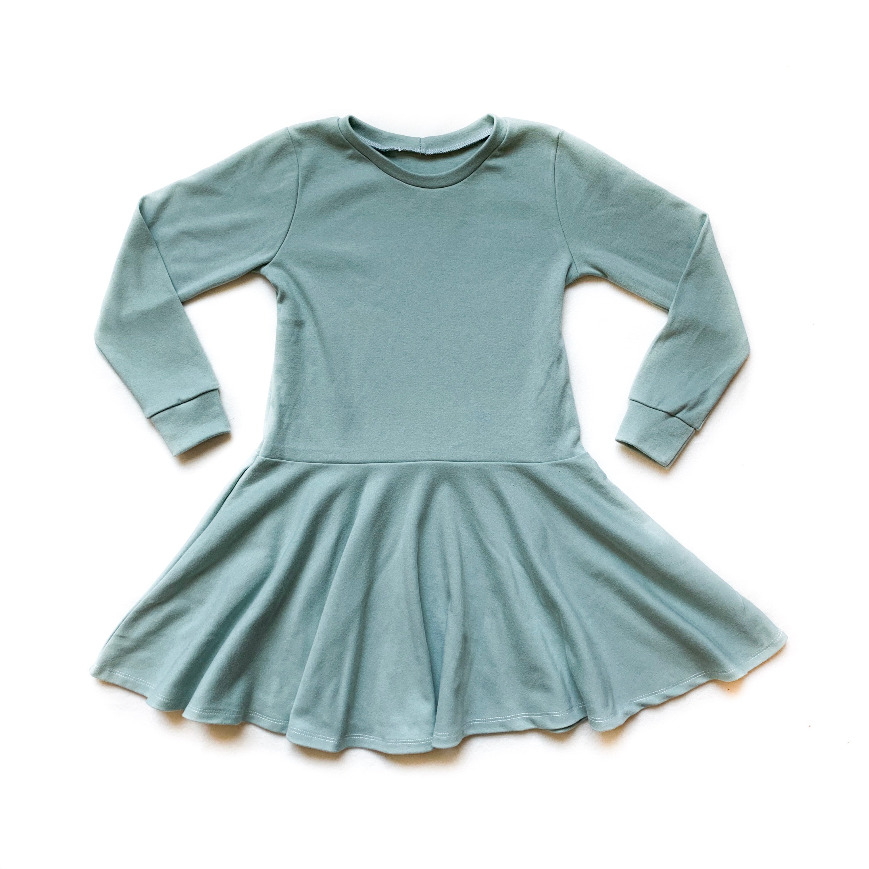 Toddler Basic Teal Twirl Dress