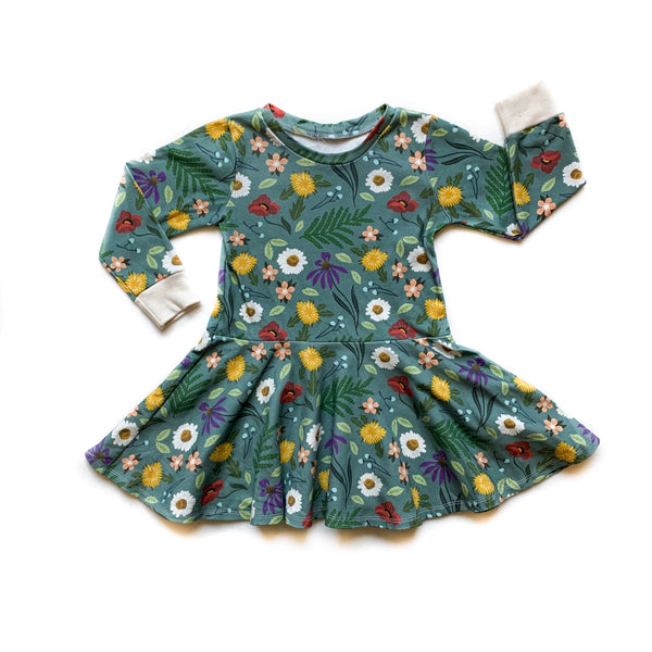 Toddler Blue Spring Twirl Dress
