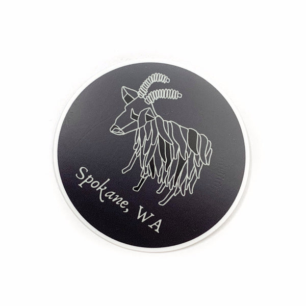 Spokane Garbage Goat - Grey Sticker