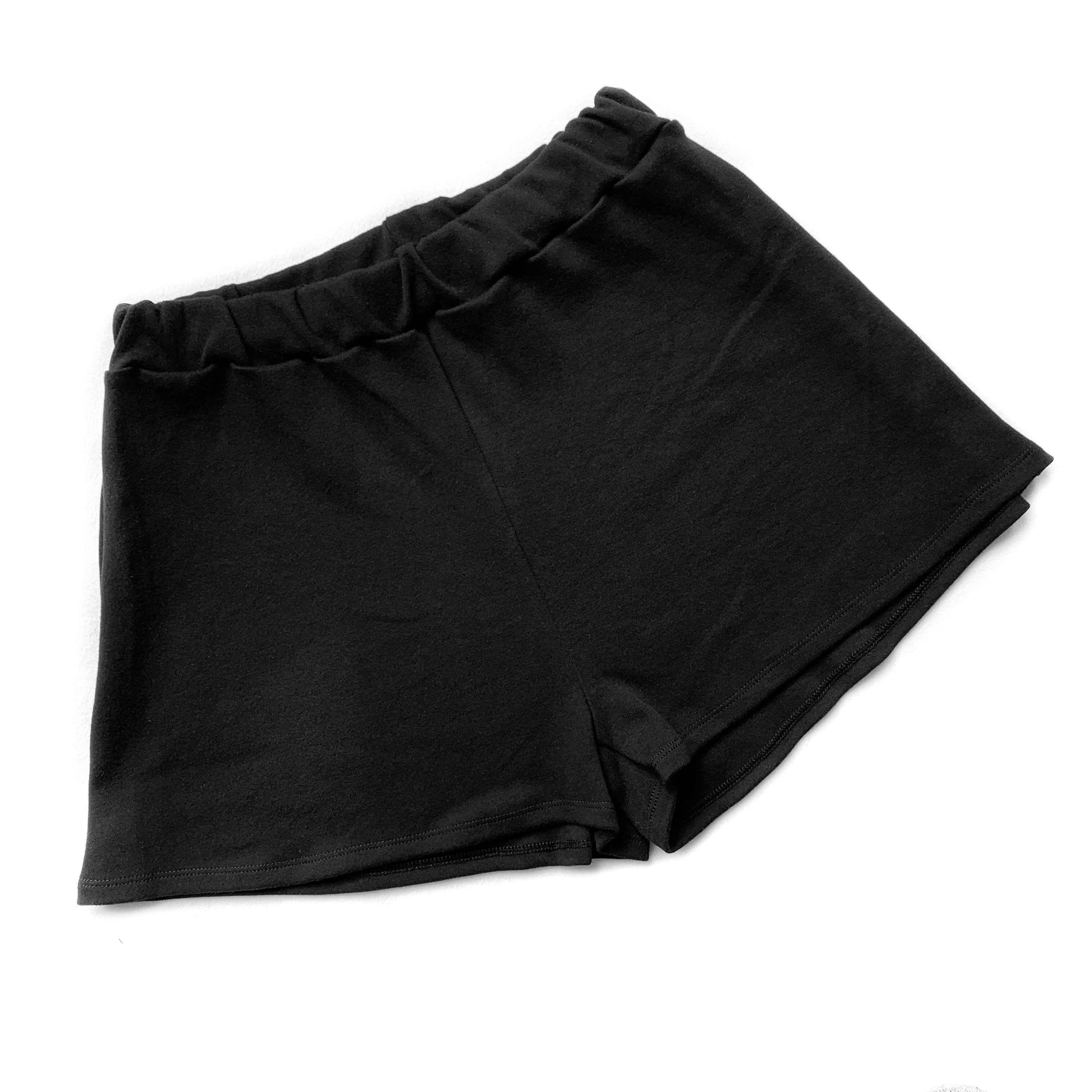 Women’s Basic Black High-waisted Shorts
