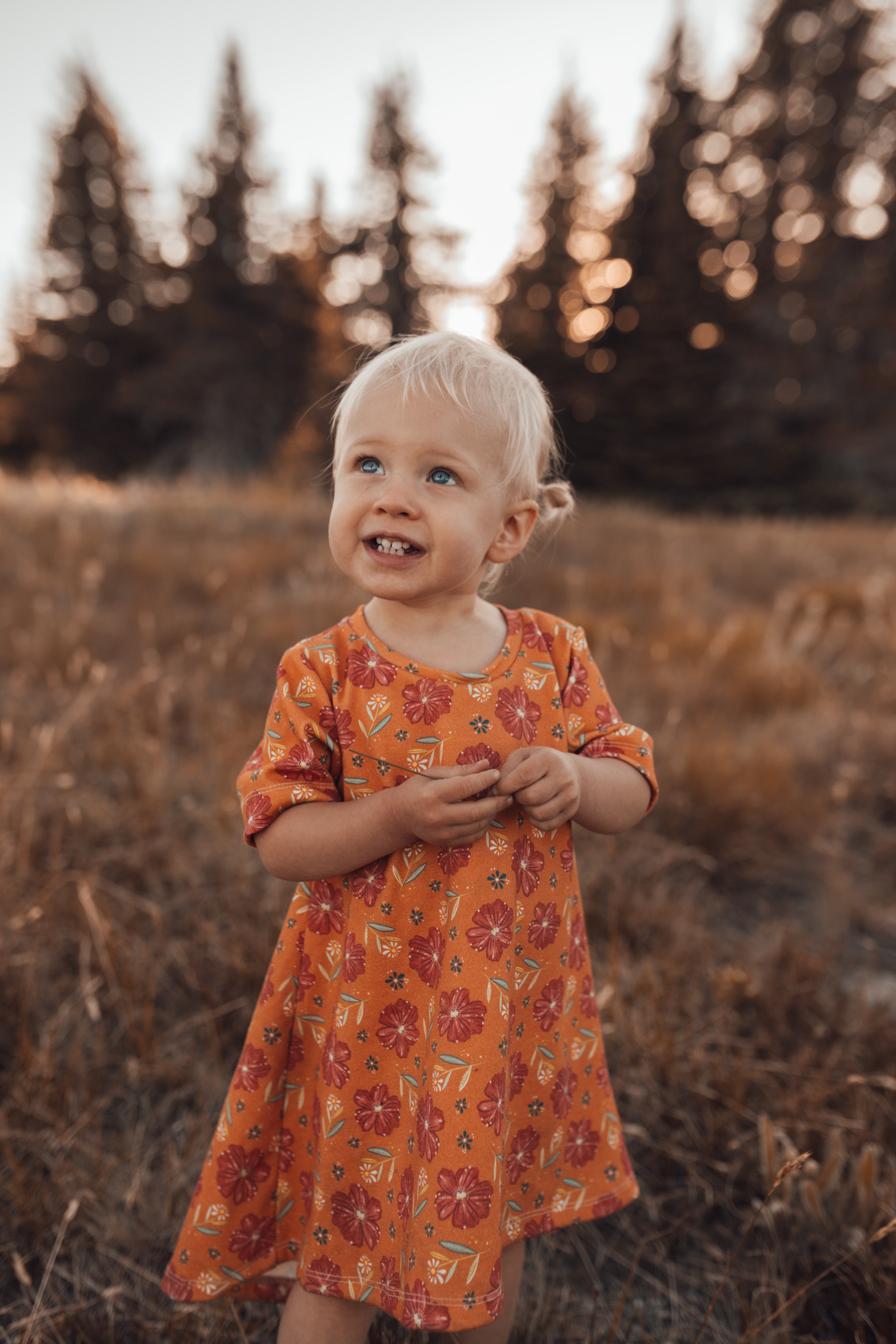 Children's Fall Floral Tunic Dress