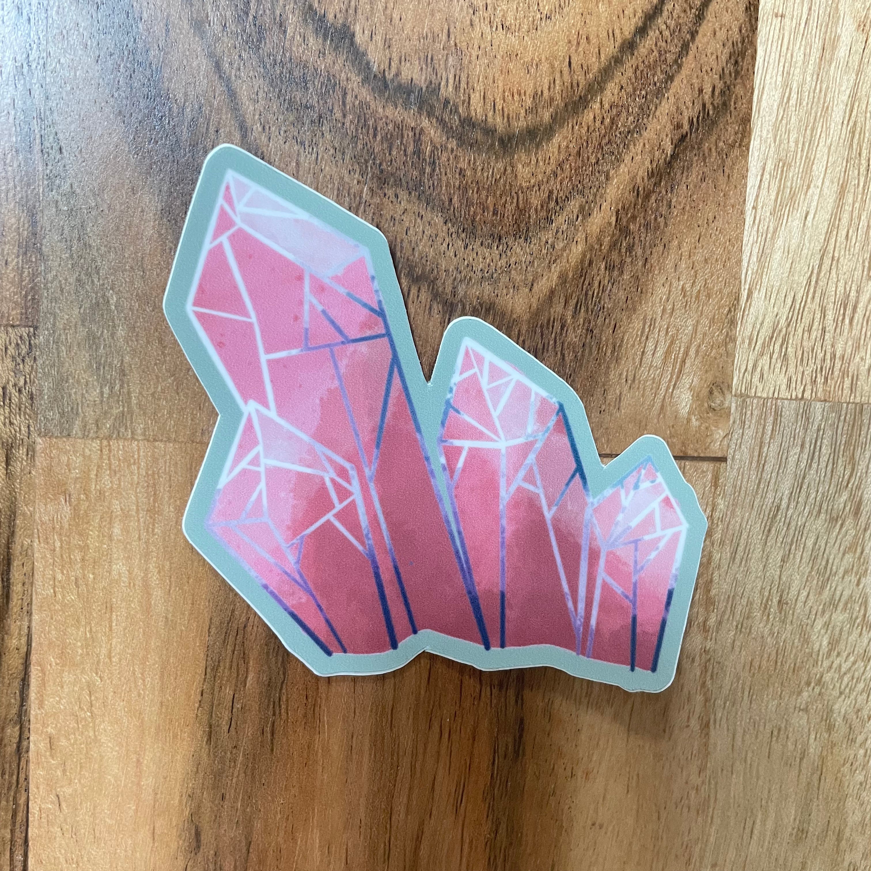 Pink Crystal Sticker
