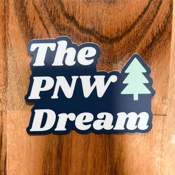 The PNW Dream Rep Sticker - Blue