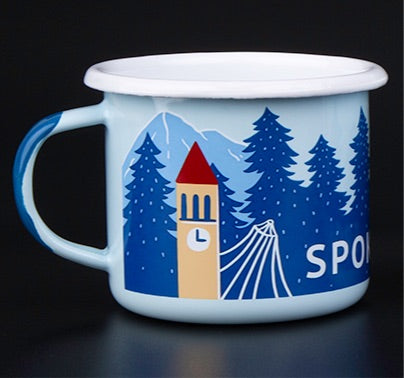 Spokane Enamel Mug