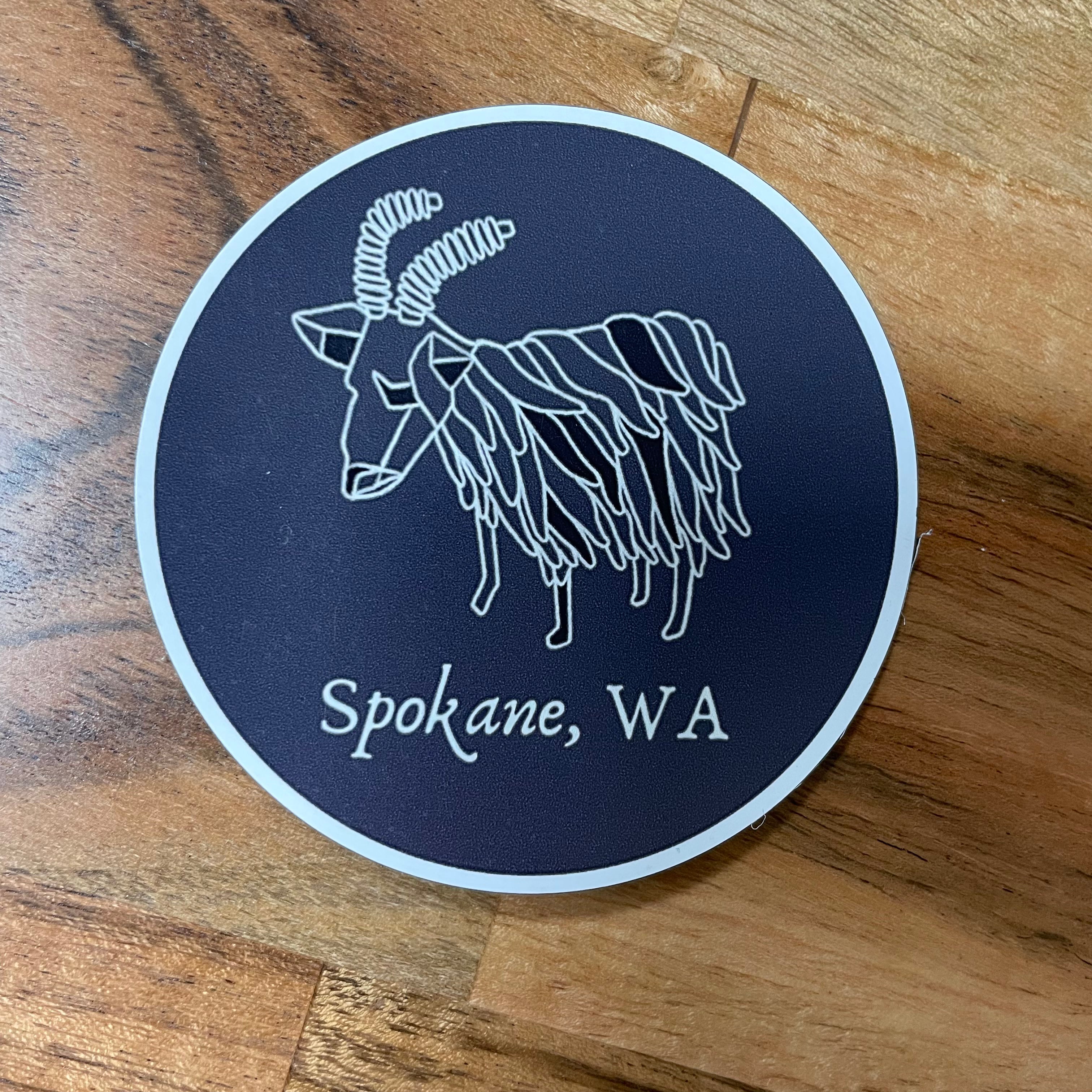 Spokane Garbage Goat - Grey Magnet