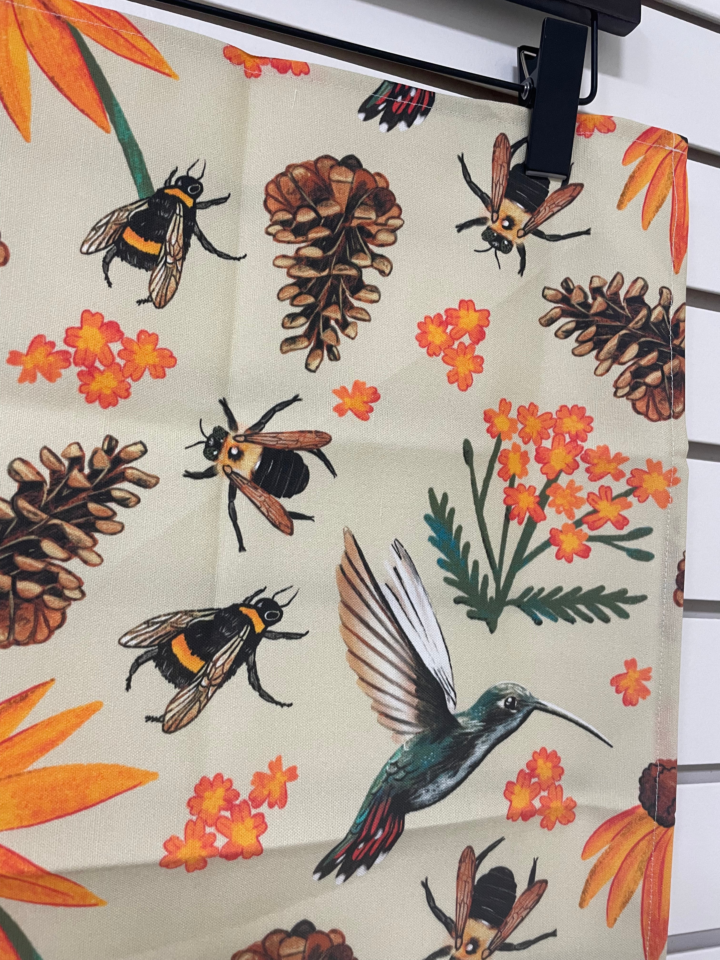 PNW Pollinator Tea Towel