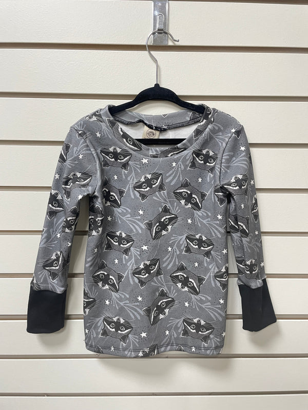 Children's Starry Raccoon Long Sleeve Shirt